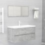 Mueble con lavabo madera de ingeniería gris hormigón de , Tocadores de baño - Ref: Foro24-3071652, Precio: 295,24 €, Descuent...