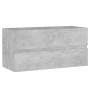 Mueble con lavabo madera de ingeniería gris hormigón de , Tocadores de baño - Ref: Foro24-3071652, Precio: 295,24 €, Descuent...
