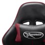 Silla de gaming de cuero sintético negro y rojo tinto en Sillas gaming | Comprar online en Foru.es
