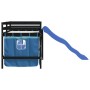 Cama alta para niños con cortinas madera pino azul 80x200 cm de , Camas y somieres - Ref: Foro24-3207016, Precio: 273,39 €, D...