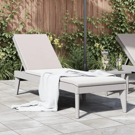 Gray PP lounger 186x60x29 cm by , Loungers - Ref: Foro24-364218, Price: 92,89 €, Discount: %
