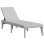 Tumbona de PP gris 186x60x29 cm de , Tumbonas - Ref: Foro24-364218, Precio: 110,23 €, Descuento: %
