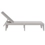 Tumbona de PP gris 186x60x29 cm de , Tumbonas - Ref: Foro24-364218, Precio: 110,23 €, Descuento: %