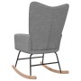 Silla mecedora de tela gris claro de , Mecedoras - Ref: Foro24-328007, Precio: 105,94 €, Descuento: %