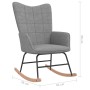 Silla mecedora de tela gris claro de , Mecedoras - Ref: Foro24-328007, Precio: 105,94 €, Descuento: %