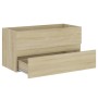 Mueble con lavabo madera de ingeniería roble Sonoma de , Tocadores de baño - Ref: Foro24-3071651, Precio: 295,98 €, Descuento: %