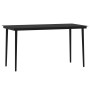 Juego de comedor de jardín 7 piezas negro de , Conjuntos de jardín - Ref: Foro24-3099182, Precio: 801,46 €, Descuento: %