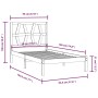 Estructura de cama madera maciza de pino 90x190 cm de , Camas y somieres - Ref: Foro24-3103963, Precio: 82,97 €, Descuento: %