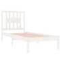Estructura de cama individual madera maciza blanco 90x190 cm de , Camas y somieres - Ref: Foro24-3104029, Precio: 88,86 €, De...
