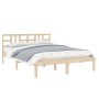 Estructura de cama de madera maciza 140x200 cm de , Camas y somieres - Ref: Foro24-3105405, Precio: 115,35 €, Descuento: %