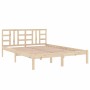 Estructura de cama de madera maciza 140x200 cm de , Camas y somieres - Ref: Foro24-3105405, Precio: 115,35 €, Descuento: %