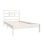 Estructura de cama individual madera maciza blanco 90x190 cm de , Camas y somieres - Ref: Foro24-3105631, Precio: 89,33 €, De...