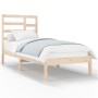 Estructura de cama madera maciza 90x190 cm de , Camas y somieres - Ref: Foro24-3105760, Precio: 83,39 €, Descuento: %