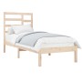 Estructura de cama madera maciza 90x190 cm de , Camas y somieres - Ref: Foro24-3105760, Precio: 83,39 €, Descuento: %
