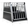 Jaula de perro con puerta única 65x91x69,5 cm de vidaXL, Casetas para perros - Ref: Foro24-170664, Precio: 141,06 €, Descuent...