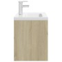 Mueble con lavabo madera de ingeniería roble Sonoma de , Tocadores de baño - Ref: Foro24-3071300, Precio: 320,50 €, Descuento: %