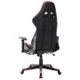 Silla de gaming con reposapiés cuero sintético negro y rojo en Sillas gaming | Comprar online en Foru.es