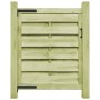 Puerta de valla madera de pino impregnada verde 100x100 cm de vidaXL, Puertas de jardín - Ref: Foro24-45315, Precio: 49,09 €,...