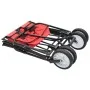 Carrito de mano plegable de acero color rojo de vidaXL, Carretillas de carga - Ref: Foro24-143778, Precio: 90,34 €, Descuento: %