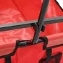Carrito de mano plegable de acero color rojo de vidaXL, Carretillas de carga - Ref: Foro24-143778, Precio: 90,34 €, Descuento: %