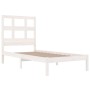 Estructura de cama madera maciza de pino blanco 90x190 cm de , Camas y somieres - Ref: Foro24-3104444, Precio: 87,76 €, Descu...