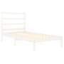 Estructura de cama individual madera maciza blanco 90x190 cm de , Camas y somieres - Ref: Foro24-3104899, Precio: 83,09 €, De...