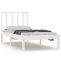 Estructura de cama madera maciza de pino blanco 90x190 cm de , Camas y somieres - Ref: Foro24-3105037, Precio: 87,16 €, Descu...