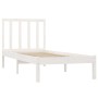 Estructura de cama madera maciza de pino blanco 90x190 cm de , Camas y somieres - Ref: Foro24-3105037, Precio: 87,16 €, Descu...