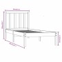 Estructura de cama madera maciza de pino blanco 90x190 cm de , Camas y somieres - Ref: Foro24-3105037, Precio: 87,16 €, Descu...