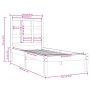 Estructura de cama madera maciza 90x190 cm de , Camas y somieres - Ref: Foro24-3105435, Precio: 81,84 €, Descuento: %