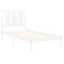 Estructura de cama individual madera maciza blanco 90x190 cm de , Camas y somieres - Ref: Foro24-3105566, Precio: 92,67 €, De...