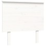 Estructura de cama con cabecero madera maciza blanco de , Camas y somieres - Ref: Foro24-3195187, Precio: 117,87 €, Descuento: %