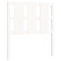 Estructura de cama con cabecero madera maciza blanco 90x190 cm de , Camas y somieres - Ref: Foro24-3192197, Precio: 108,90 €,...