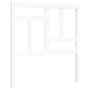 Estructura de cama con cabecero madera maciza blanco de , Camas y somieres - Ref: Foro24-3193107, Precio: 100,37 €, Descuento: %
