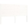 Estructura de cama con cabecero madera maciza blanco 160x200 cm de , Camas y somieres - Ref: Foro24-3193217, Precio: 177,83 €...