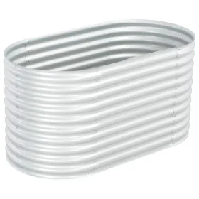 Arriate de acero galvanizado plateado 160x80x81 cm de vidaXL, Maceteros y jardineras - Ref: Foro24-45514, Precio: 112,25 €, D...