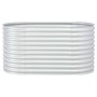 Arriate de acero galvanizado plateado 160x80x81 cm de vidaXL, Maceteros y jardineras - Ref: Foro24-45514, Precio: 114,12 €, D...