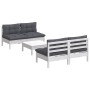 Muebles de jardín 5 pzas con cojines antracita madera de pino de , Conjuntos de jardín - Ref: Foro24-3096005, Precio: 387,04 ...
