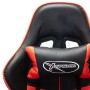 Silla de gaming con reposapiés cuero sintético negro y rojo en Sillas gaming | Comprar online en Foru.es