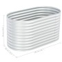 Arriate de acero galvanizado plateado 160x80x81 cm de vidaXL, Maceteros y jardineras - Ref: Foro24-45514, Precio: 114,12 €, D...
