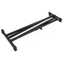 Set de soporte para teclado con doble refuerzo y taburete negro de vidaXL, Banquetas y taburetes - Ref: Foro24-70096, Precio:...