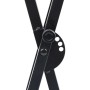 Set de soporte para teclado con doble refuerzo y taburete negro de vidaXL, Banquetas y taburetes - Ref: Foro24-70096, Precio:...