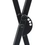 Set de soporte para teclado con doble refuerzo y taburete negro de vidaXL, Banquetas y taburetes - Ref: Foro24-70096, Precio:...
