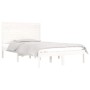 Estructura de cama doble pequeña madera maciza blanca 120x190cm de , Camas y somieres - Ref: Foro24-3104579, Precio: 145,76 €...