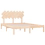 Estructura de cama de madera maciza 140x200 cm de , Camas y somieres - Ref: Foro24-3104868, Precio: 115,65 €, Descuento: %