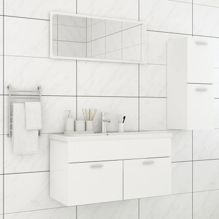 Juego de muebles de baño madera de ingeniería blanco de , Muebles de baño - Ref: Foro24-3071018, Precio: 113,06 €, Descuento: %