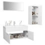 Juego de muebles de baño madera de ingeniería blanco de , Muebles de baño - Ref: Foro24-3071018, Precio: 113,06 €, Descuento: %