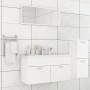 Juego de muebles de baño madera de ingeniería blanco brillo de , Muebles de baño - Ref: Foro24-3071204, Precio: 307,16 €, Des...