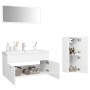 Juego de muebles de baño madera de ingeniería blanco brillo de , Muebles de baño - Ref: Foro24-3071204, Precio: 307,16 €, Des...