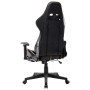 Silla de gaming con reposapiés cuero sintético negro y dorado en Sillas gaming | Comprar online en Foru.es